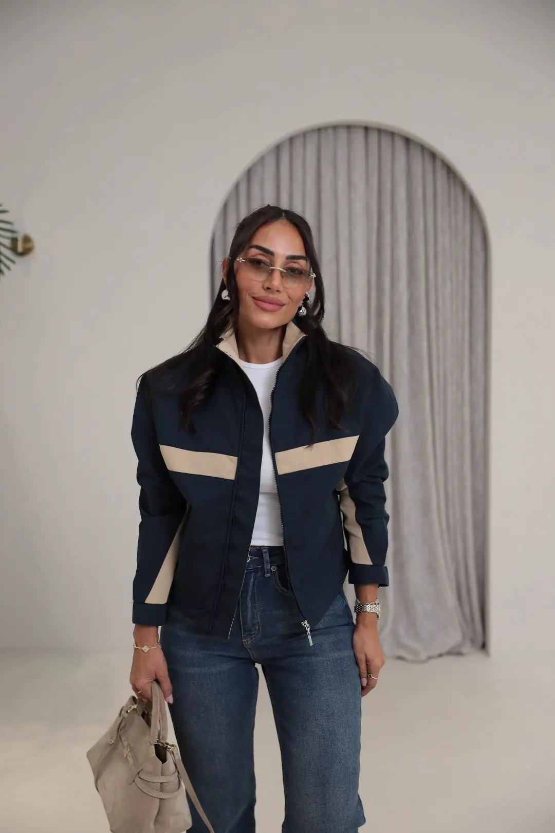 4238 Yves Model Bomber LACİVERT