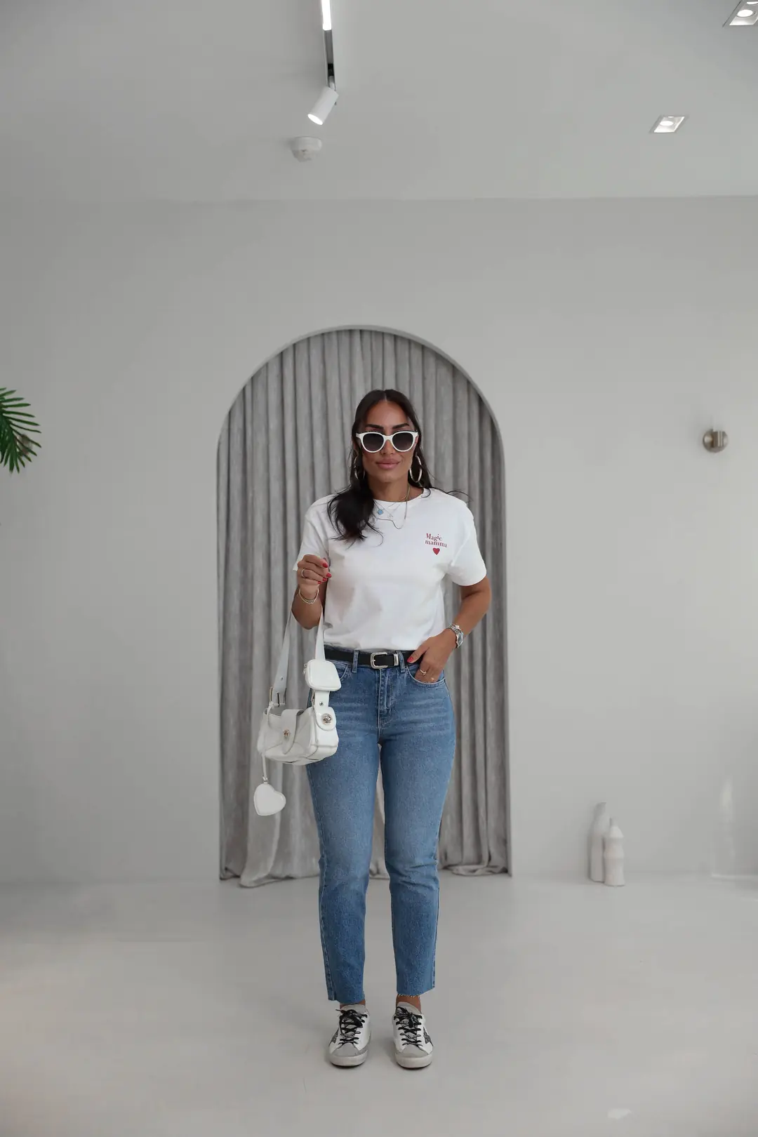 Magic Mama Baskılı Pamuklu Orj Tshirt EKRU