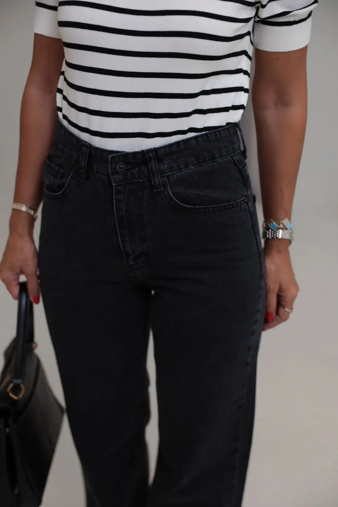 2411 Düz Paça Yüksek Bel Straight Jean ANTRASİT