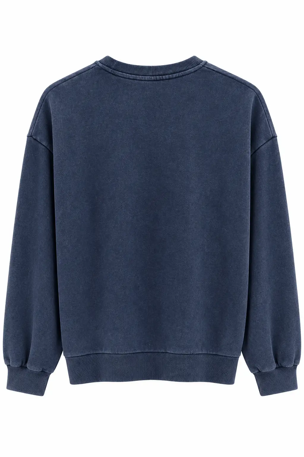 9106 Kaplan Baskılı Ribanalı İki İplik Sweatshirt LACİVERT