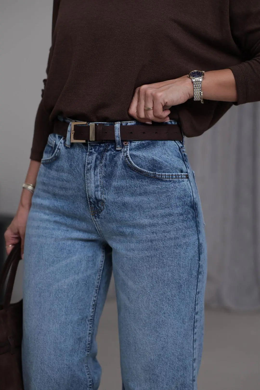 Yüksek Bel Wide Leg Jean AÇIK MAVİ