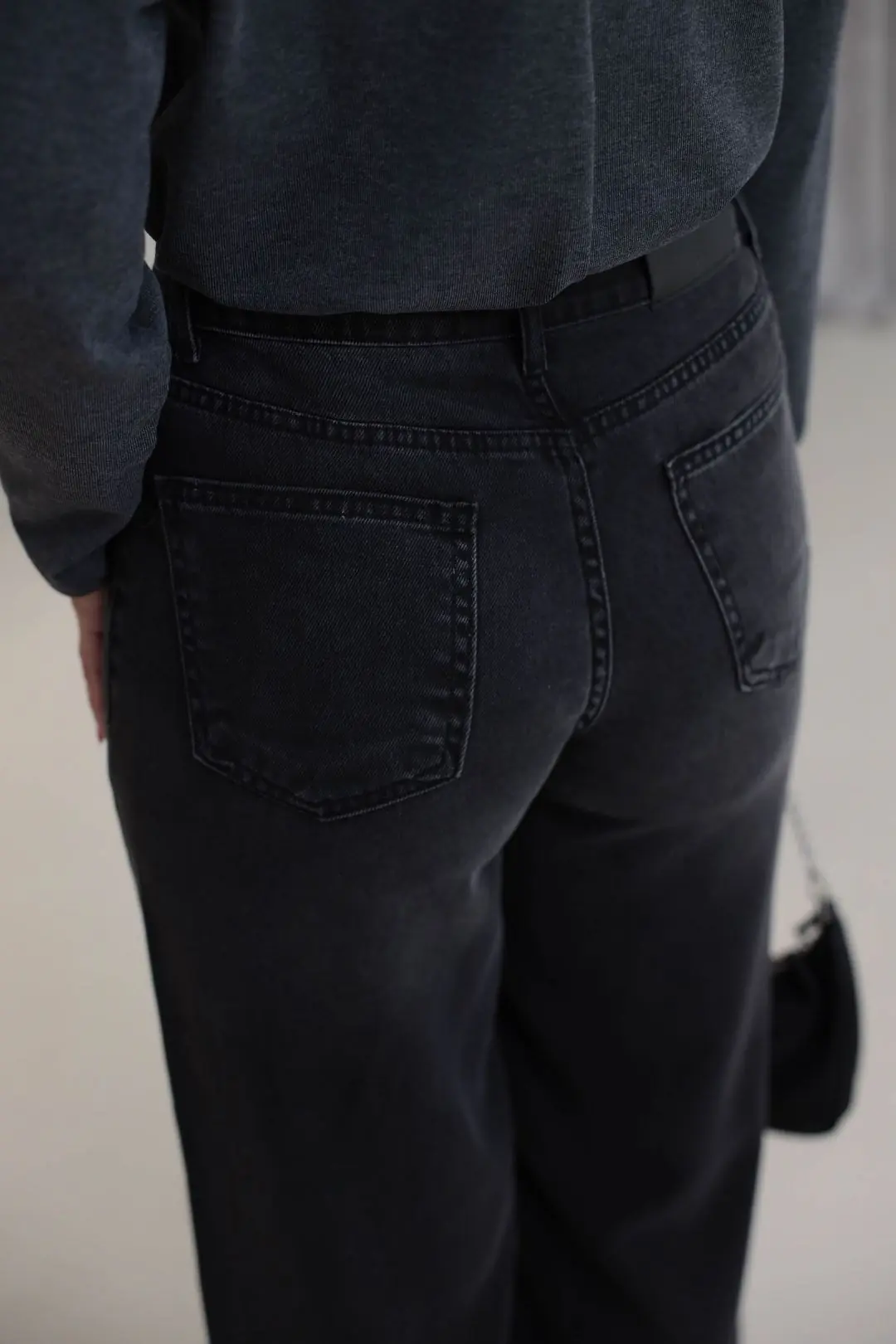 1027 Culotte Tencel Kumaş Pantolon ANTRASİT