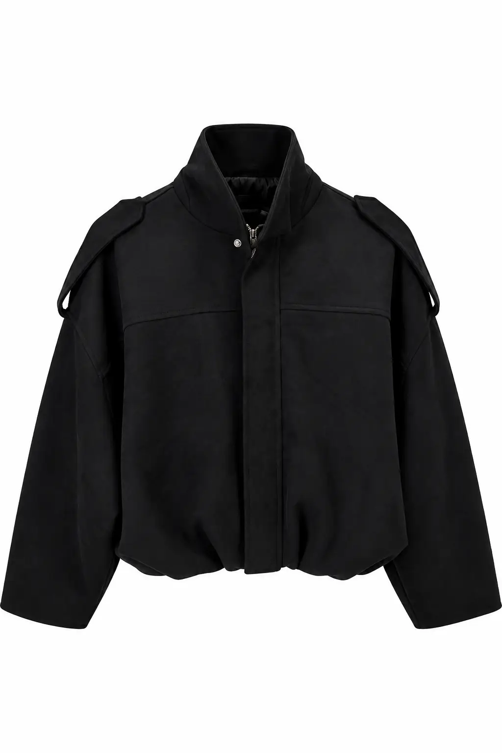 0563 Süet Kumaş Bomber Ceket SİYAH
