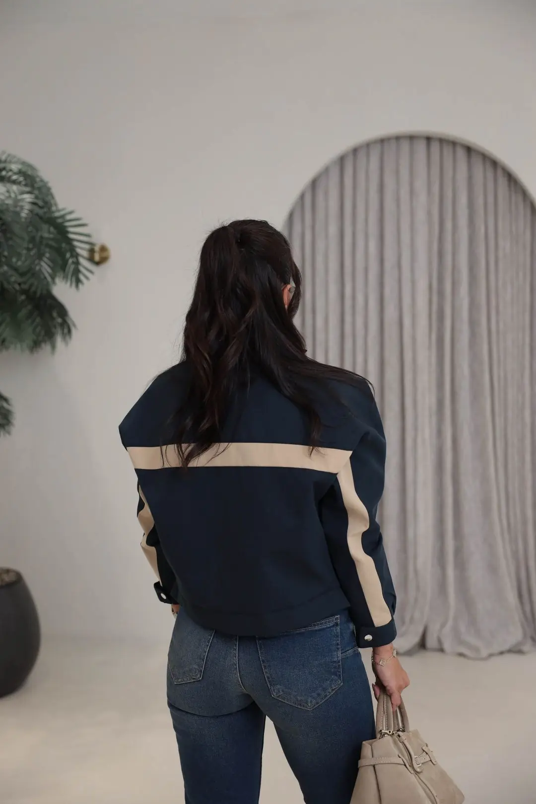 4238 Yves Model Bomber LACİVERT