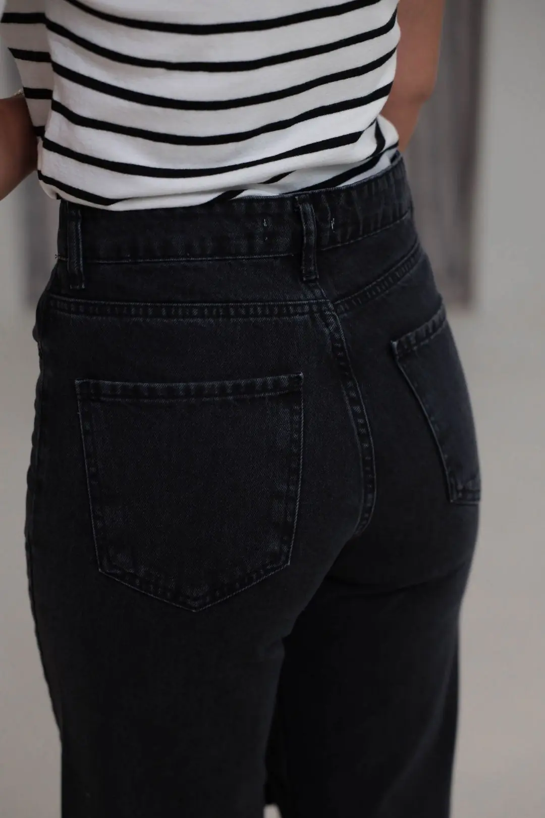 2411 Düz Paça Yüksek Bel Straight Jean ANTRASİT