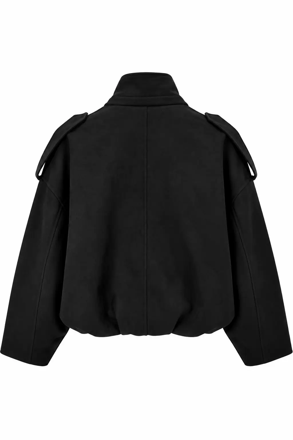 0563 Süet Kumaş Bomber Ceket SİYAH