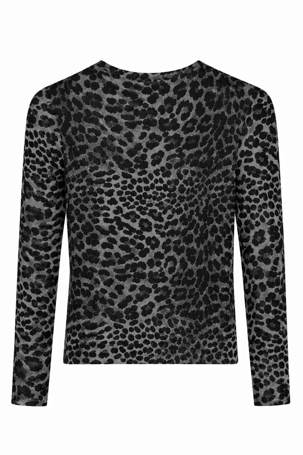 9141 Leopar Desen Bluz ANTRASİT