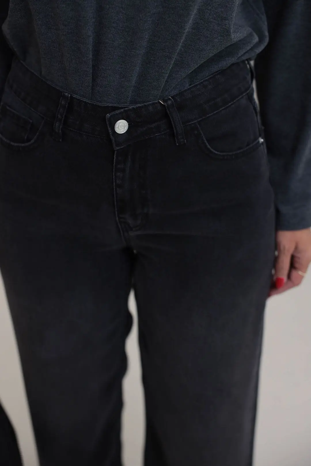 1027 Culotte Tencel Kumaş Pantolon ANTRASİT