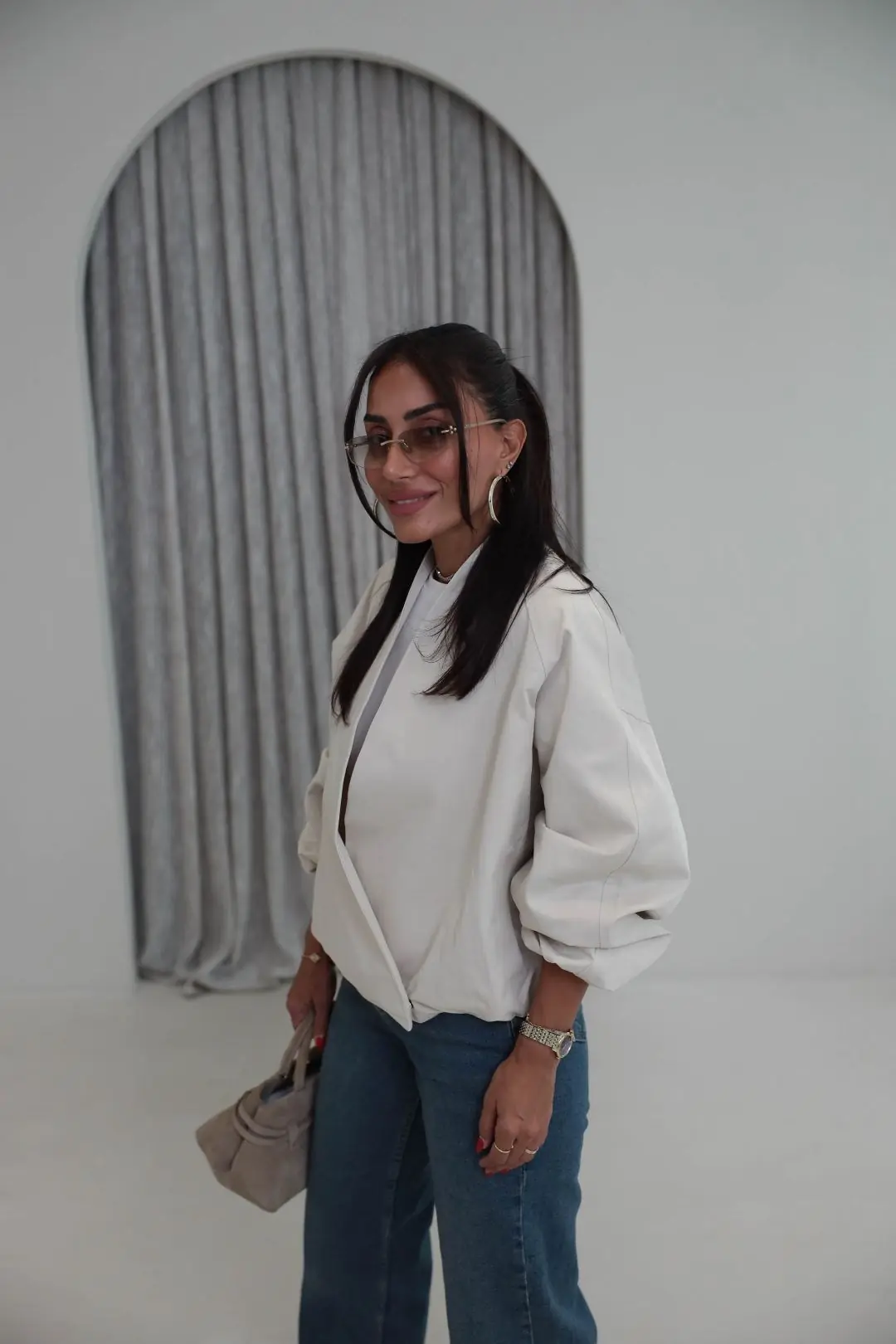 9760 Kruvaze Yaka Bel Lastikli Bomber TAŞ