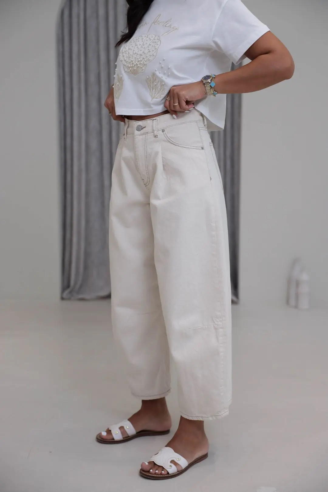 3642 Barrel Kesim Jean NATURAL