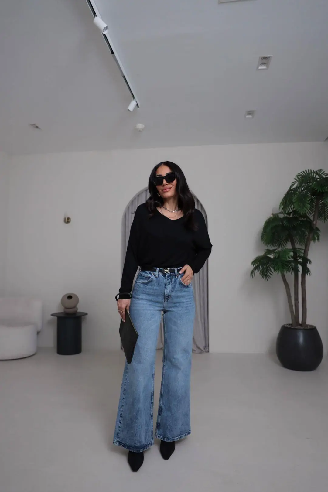 Yüksek Bel Wide Leg Jean AÇIK MAVİ