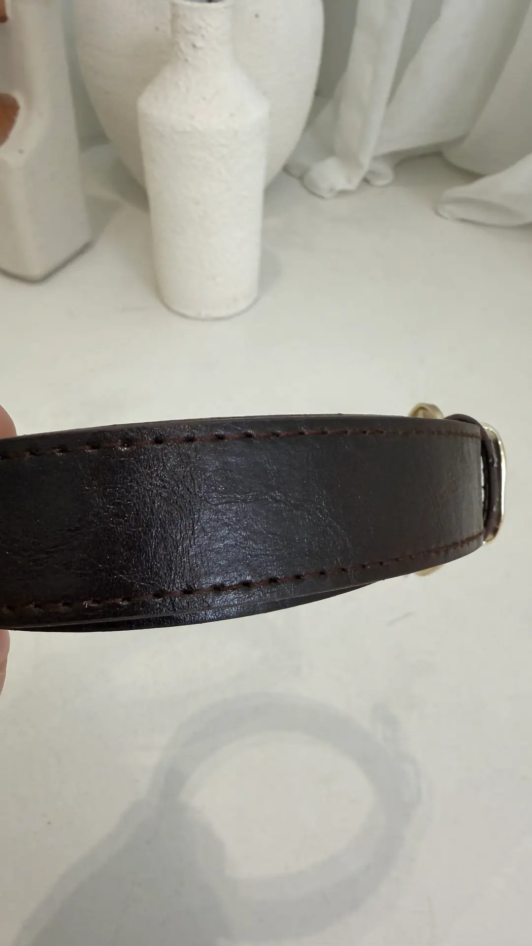 2822 Oval Tokalı Kemer KAHVE