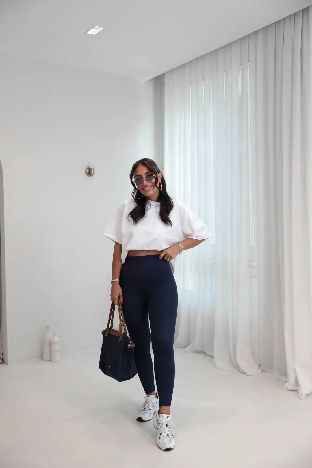3300 Bisiklet Yaka Oversize Basic Coton Tshirt BEYAZ