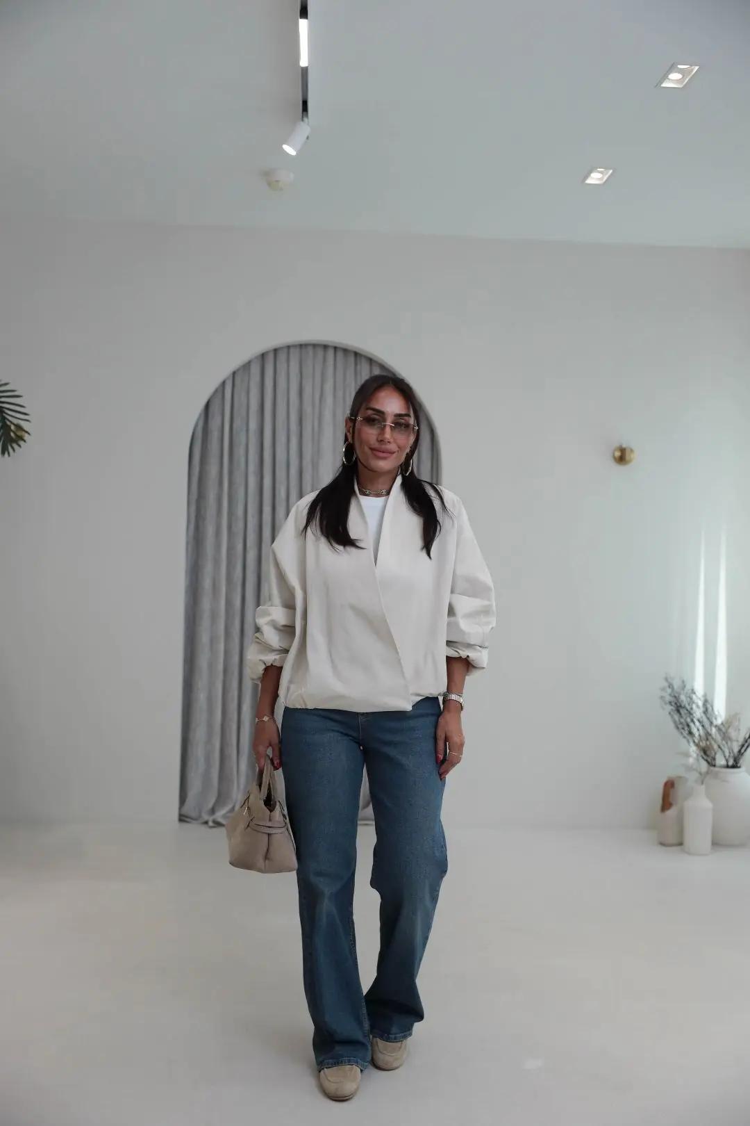 9760 Kruvaze Yaka Bel Lastikli Bomber TAŞ