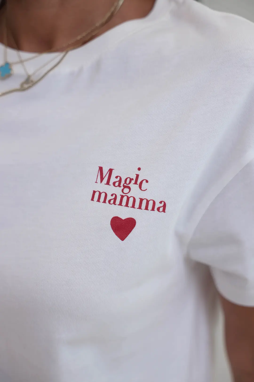Magic Mama Baskılı Pamuklu Orj Tshirt EKRU