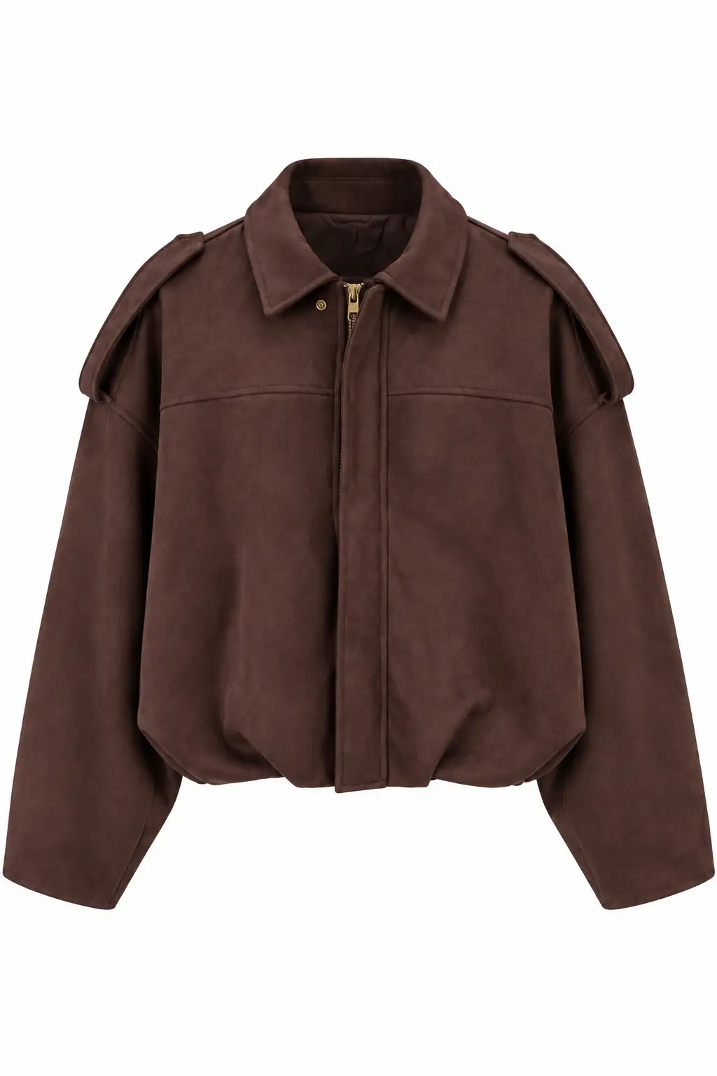 0563 Süet Kumaş Bomber Ceket ACI KAHVE