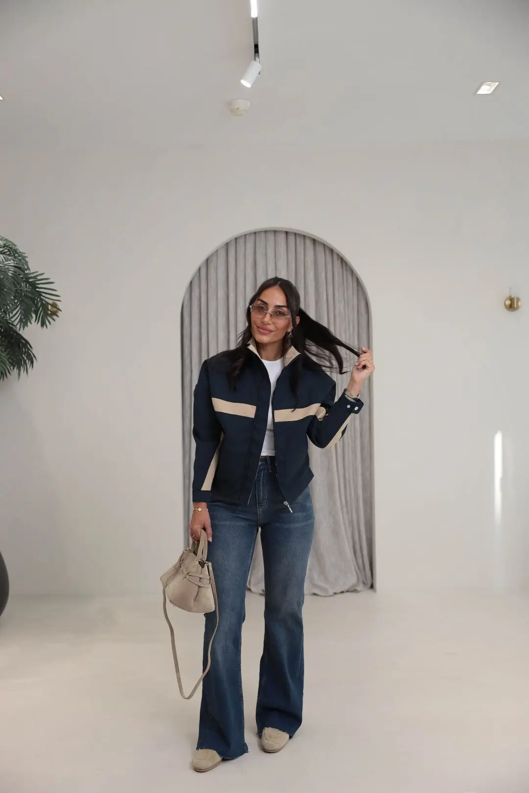 4238 Yves Model Bomber LACİVERT