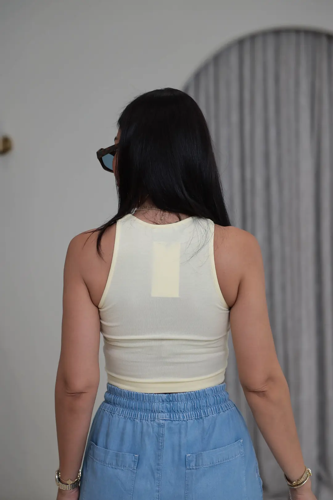 2941 Kolsuz Liyosel Crop Atlet AÇIK SARI