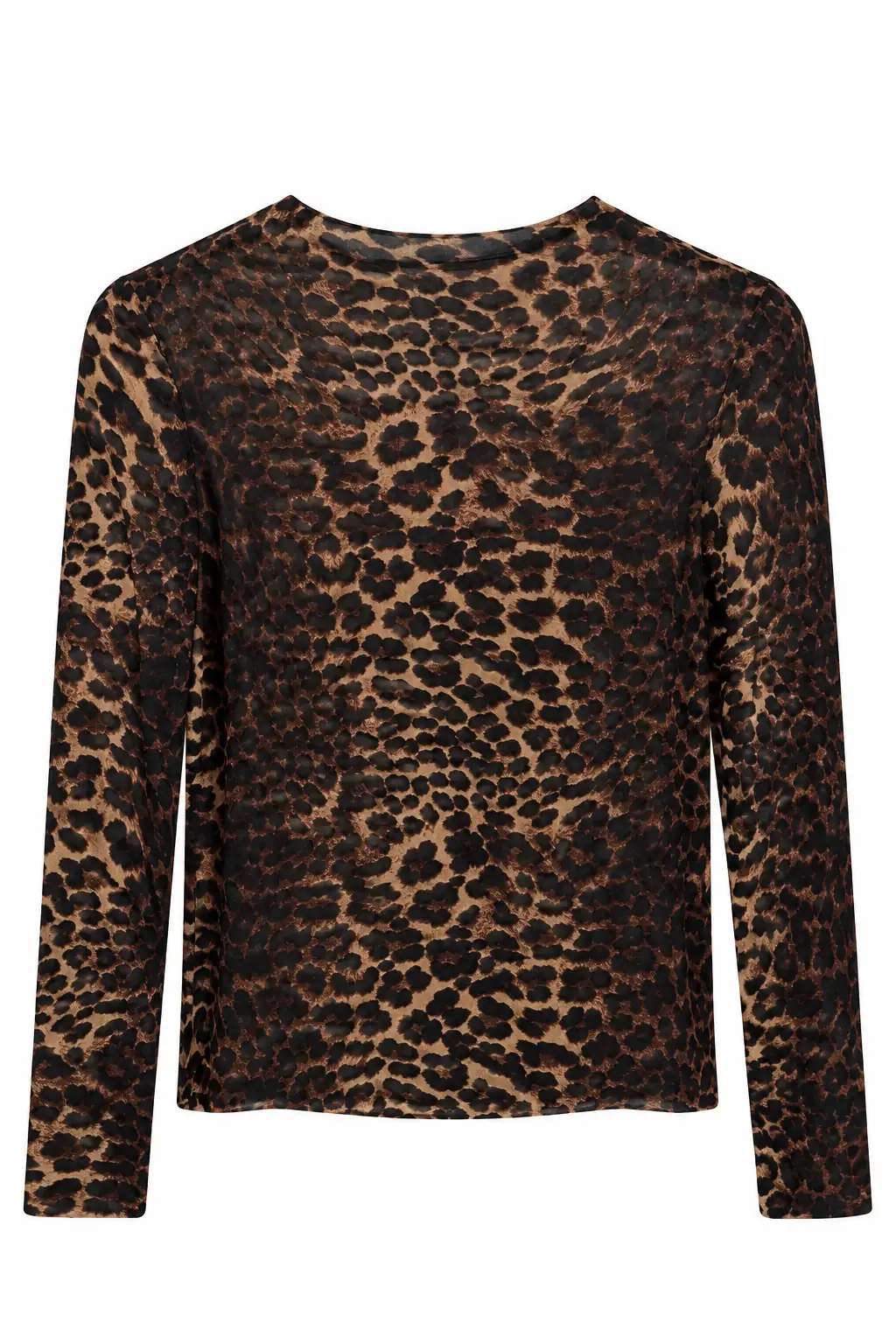 9141 Leopar Desen Bluz BEJ
