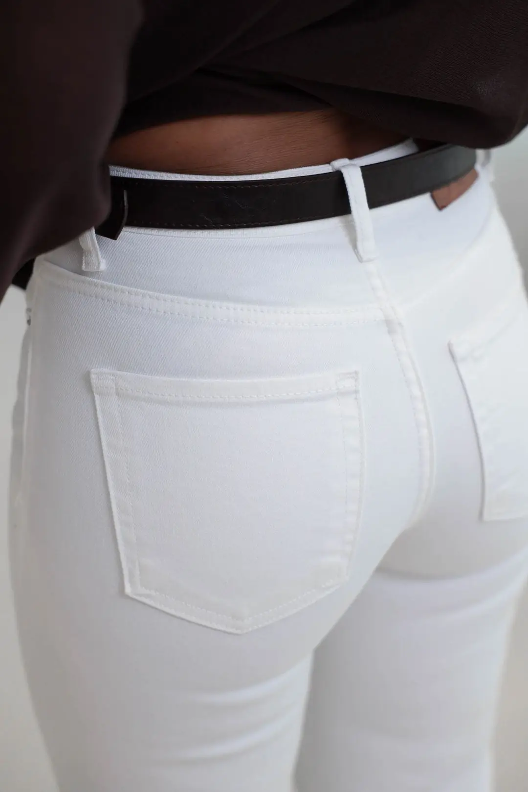 1057 Wide Leg Jean Pantolon EKRU