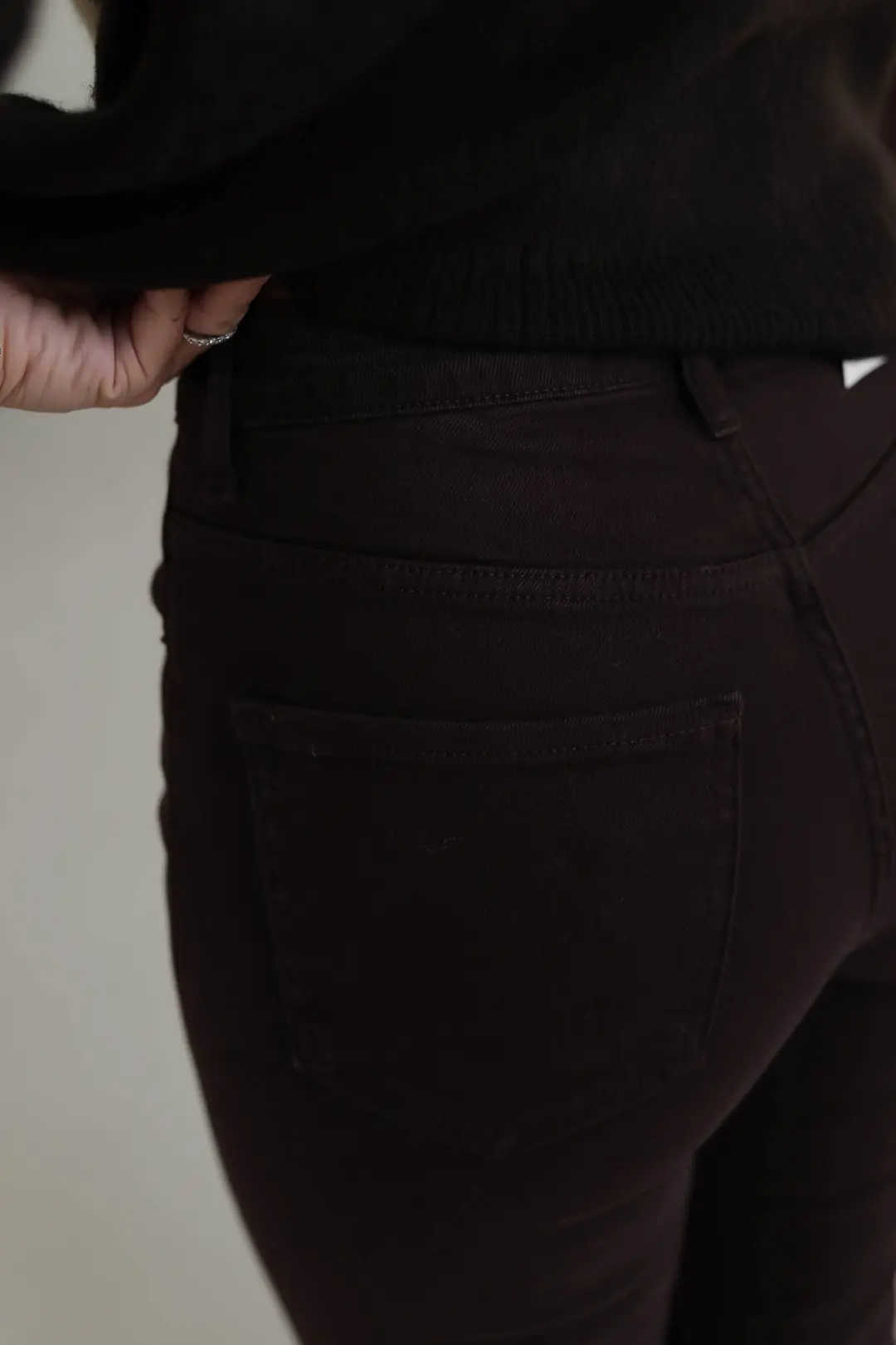 ZA Lazer Kesikli Boyfit Jean ACI KAHVE