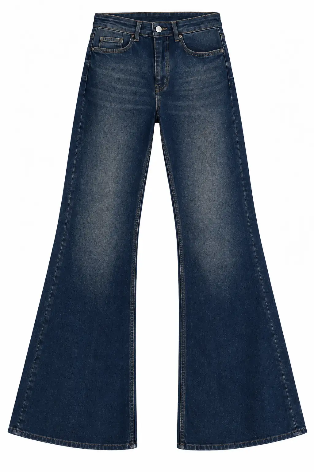 2508 Bol Paça Push-Up Jean TİNTLİ MAVİ