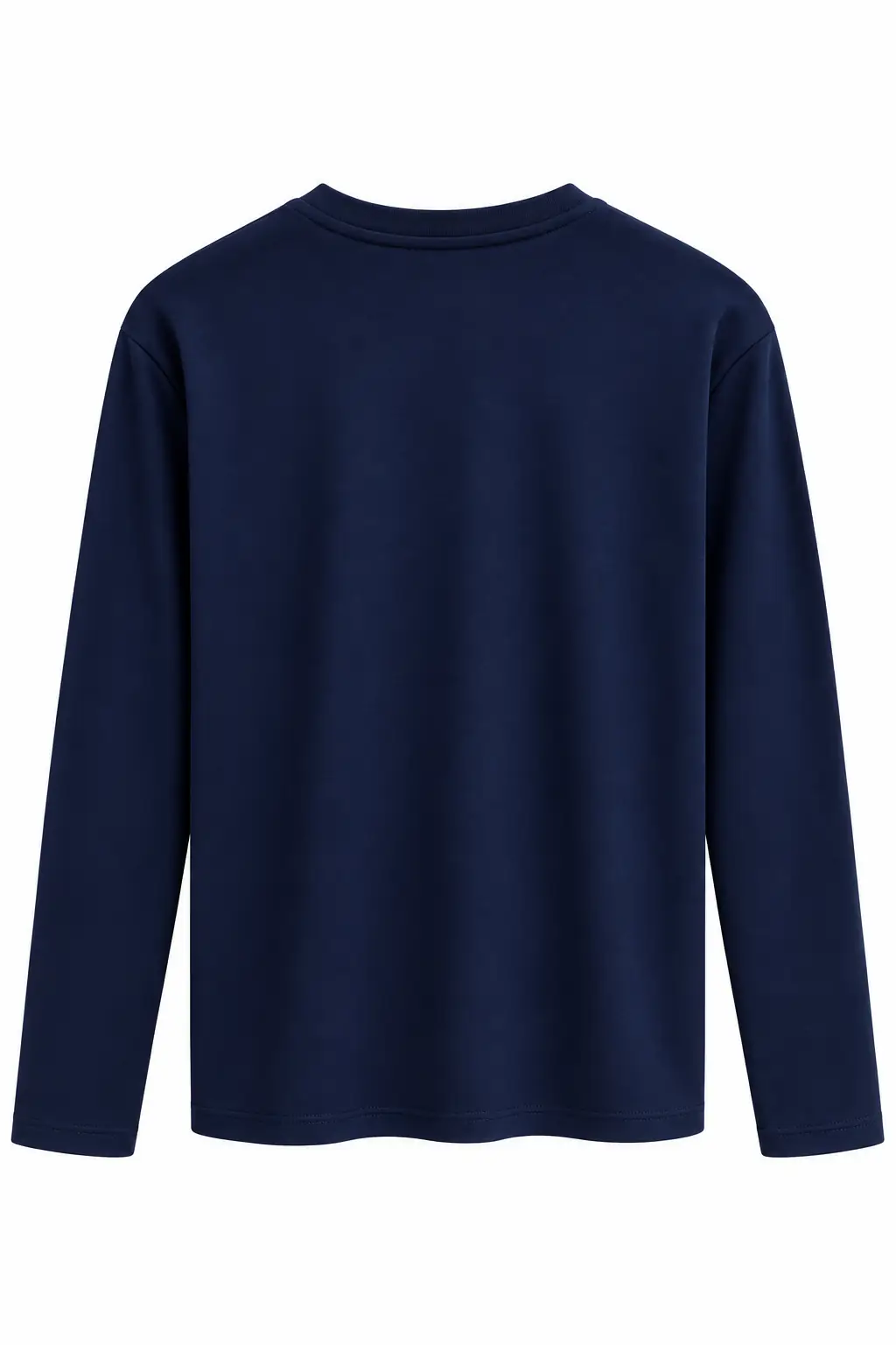 1448 Bisiklet Yaka uzun Kollu Oversize Tshirt LACİVERT